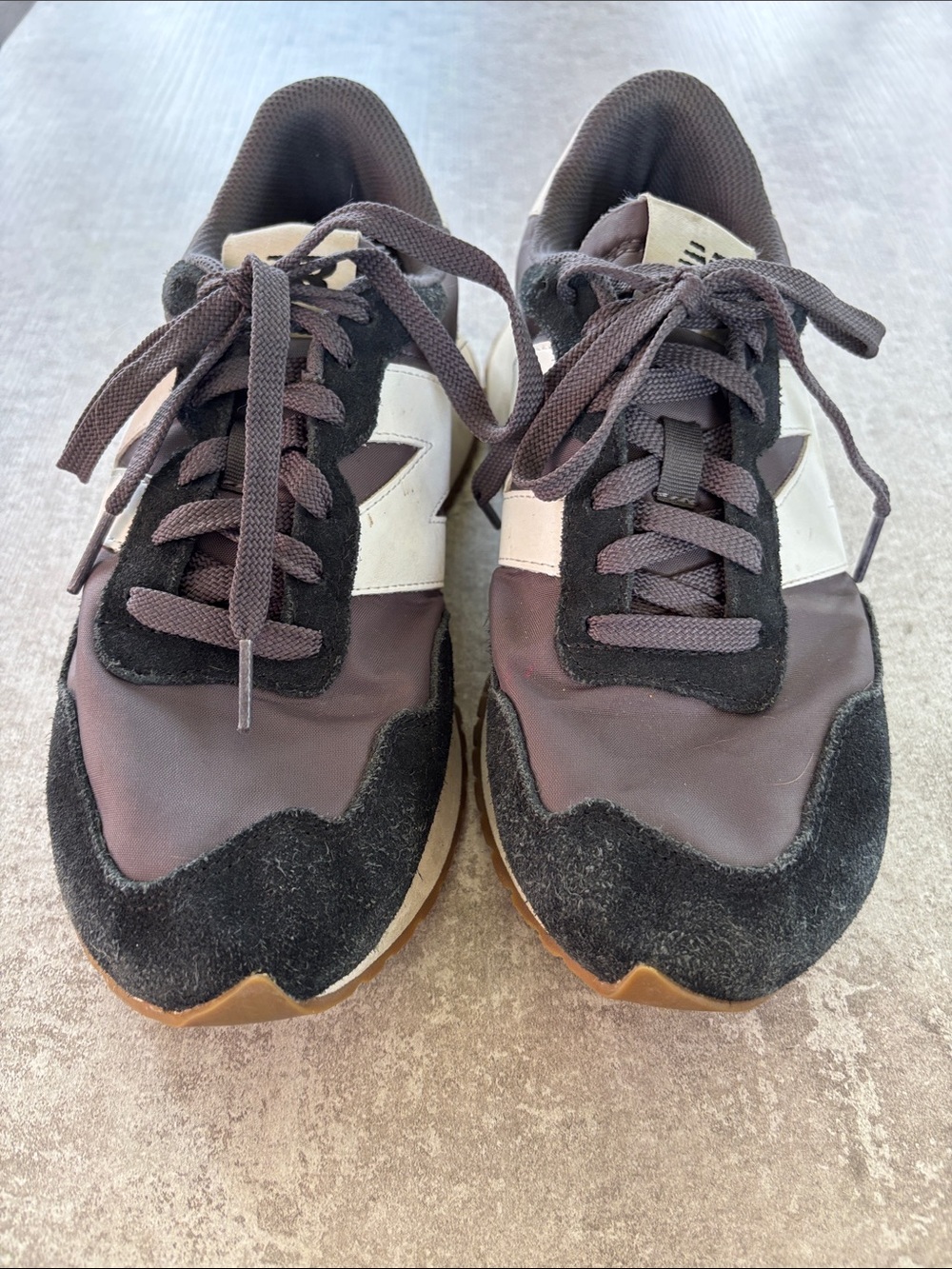 New Balance Women's Sneakers in Brown, Black, and White